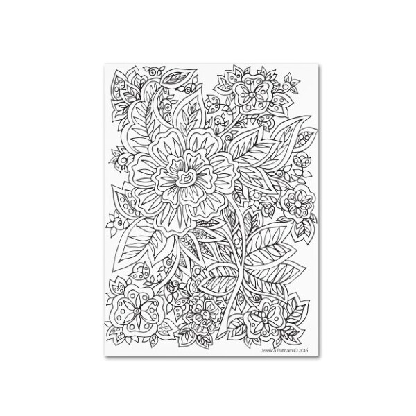 Trademark Fine Art Jessica Putnam 'Floral 35' Canvas Art, 18x24